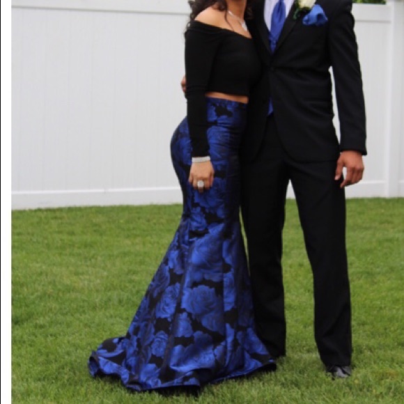 2-piece Mermaid Prom Dress - Picture 2 of 2